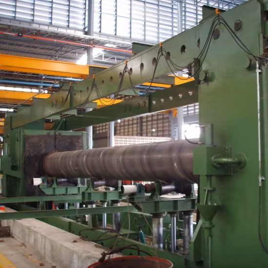 Máquina de prueba hidráulica para molino de tubos en espiral de gran diámetro